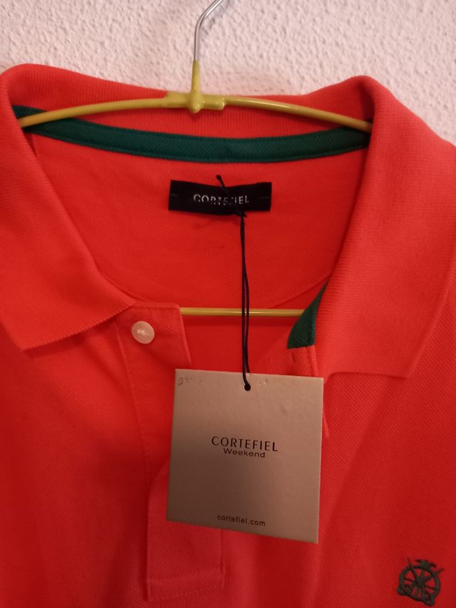 Nuevo polito hombre coral T. XXL CORTEFIEL