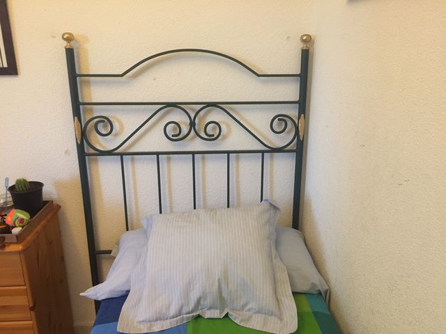 2 testate in ferro battuto per letto singolo