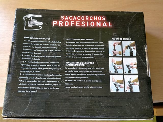 sacacorchos profesional 