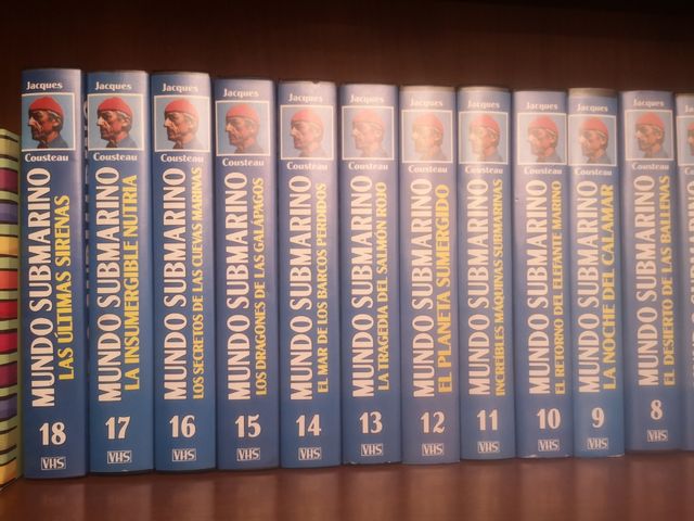 Vhs de jacques cousteau colección