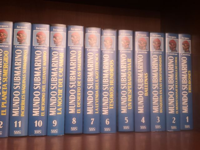 Vhs de jacques cousteau colección