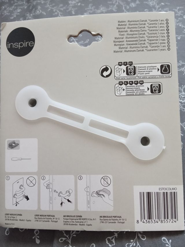 Manilla de aluminio para puerta 