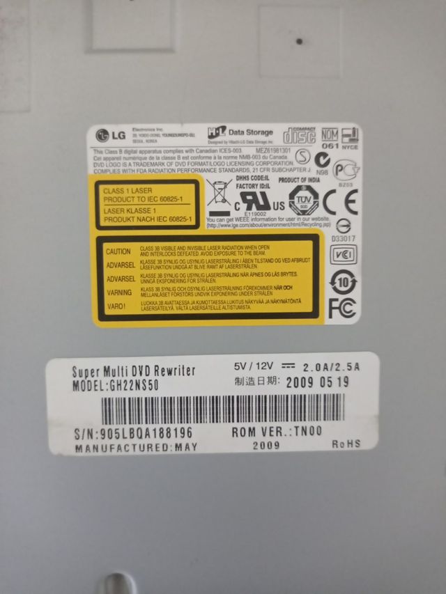 Grabadoras DVD SATA/IDE