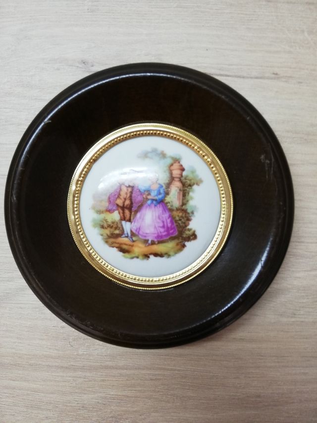 PAREJA DE CUADROS EN CERÁMICA DE FRAGONARD