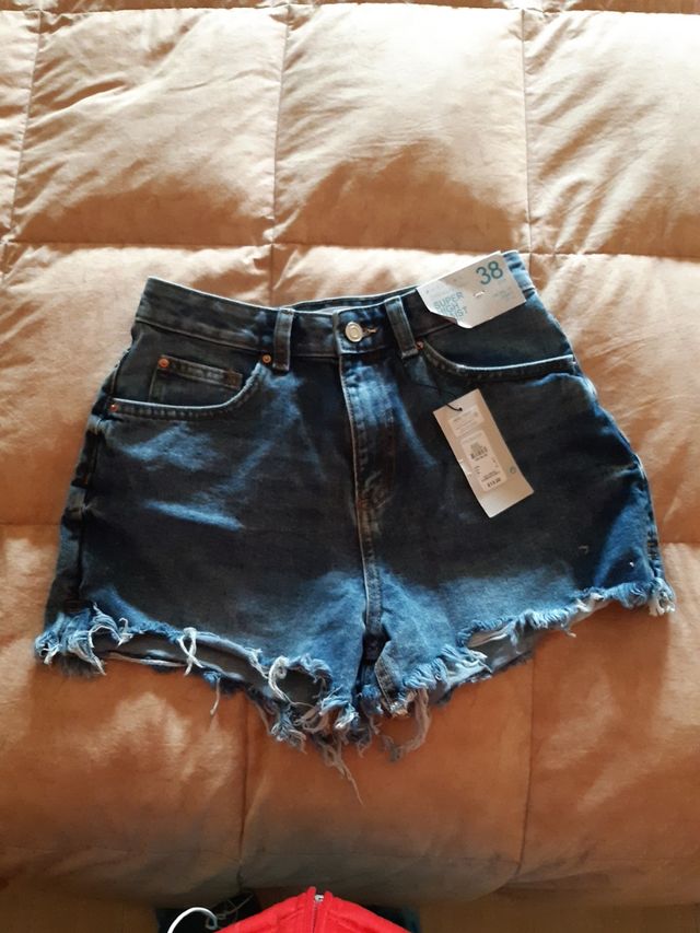 Pantalon cortos vaqueros