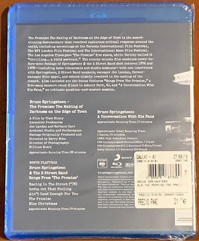 Bruce Springsteen The Promise BluRay 
