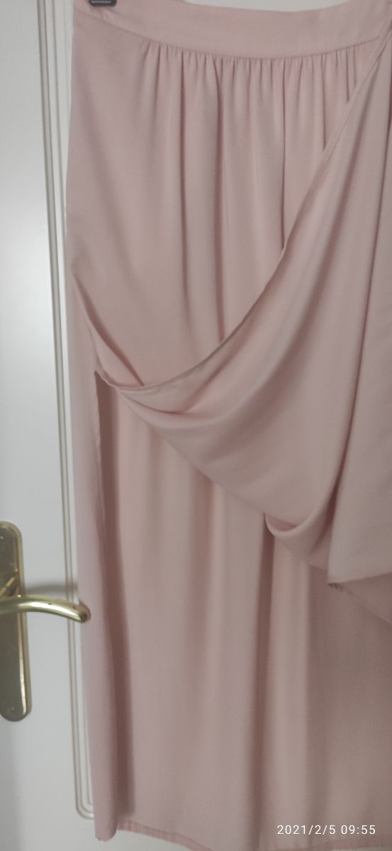 Falda rosa palo Bershka