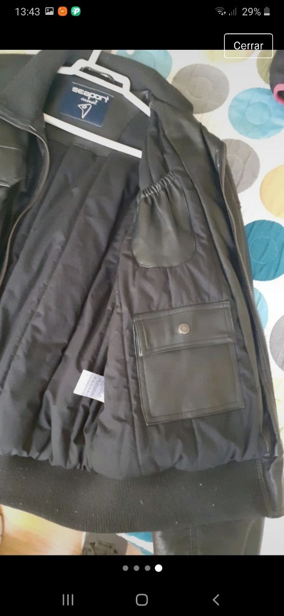 chaqueta de cuero nueva