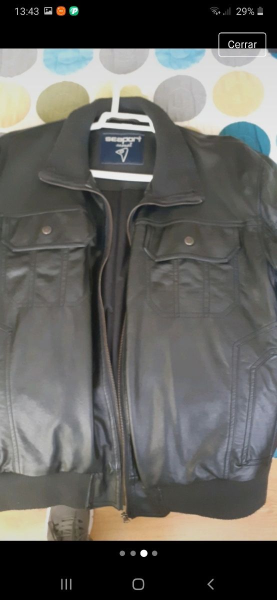 chaqueta de cuero nueva