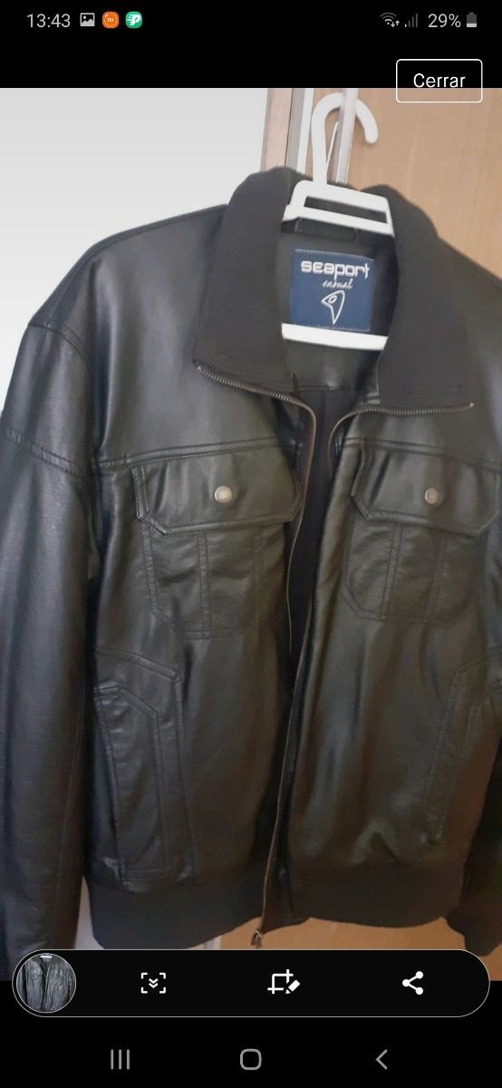 chaqueta de cuero nueva