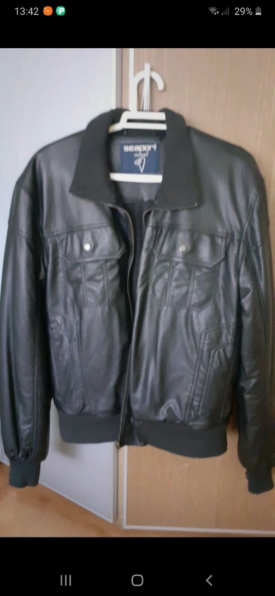 chaqueta de cuero nueva