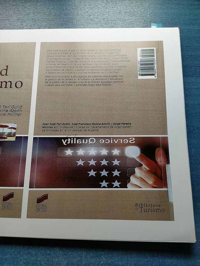 Gestión de la Calidad en Turismo.