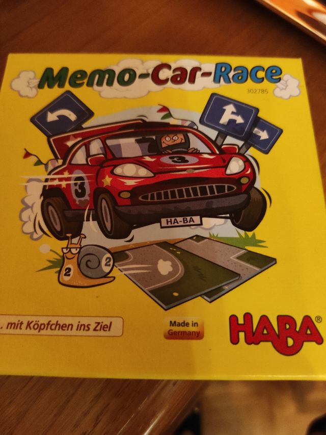 Juego Educativo Haba Memo Car Race