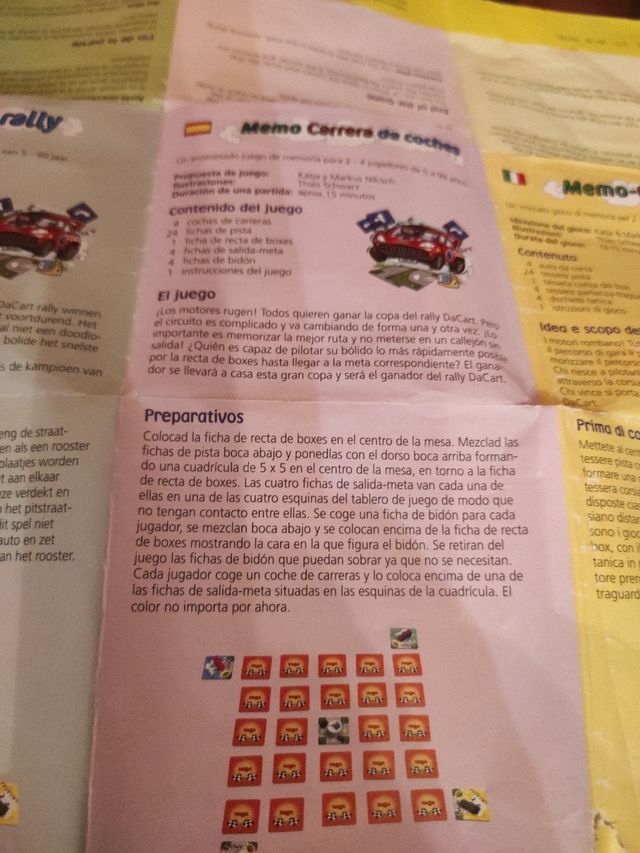 Juego Educativo Haba Memo Car Race