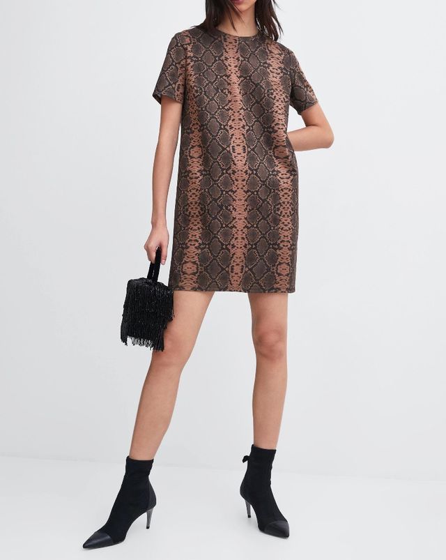 Abito effetto camoscio