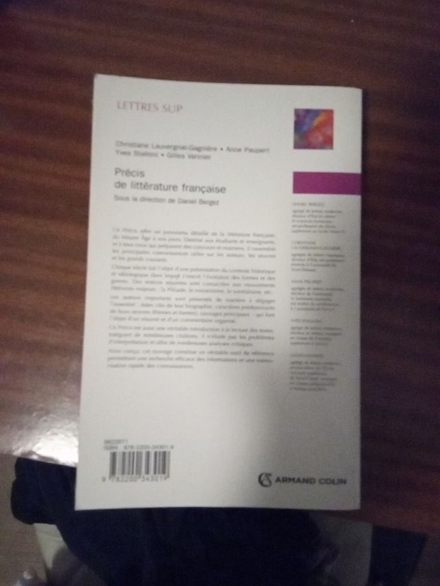 précis de littérature française