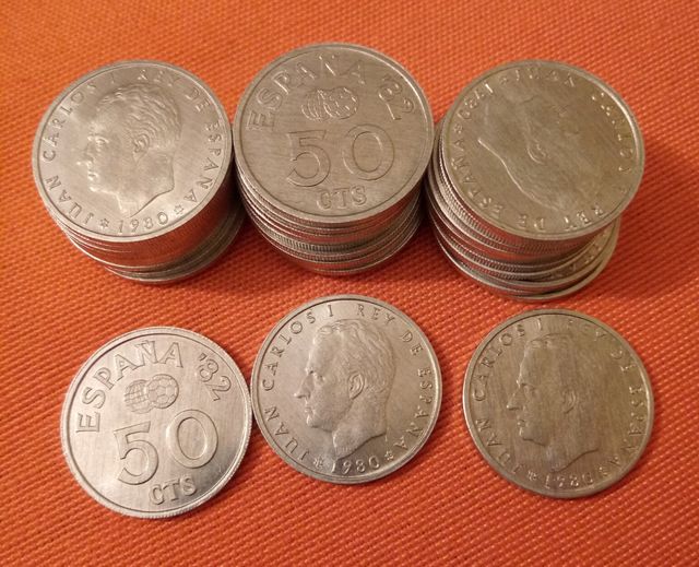 Lote monedas pesetas sin circular