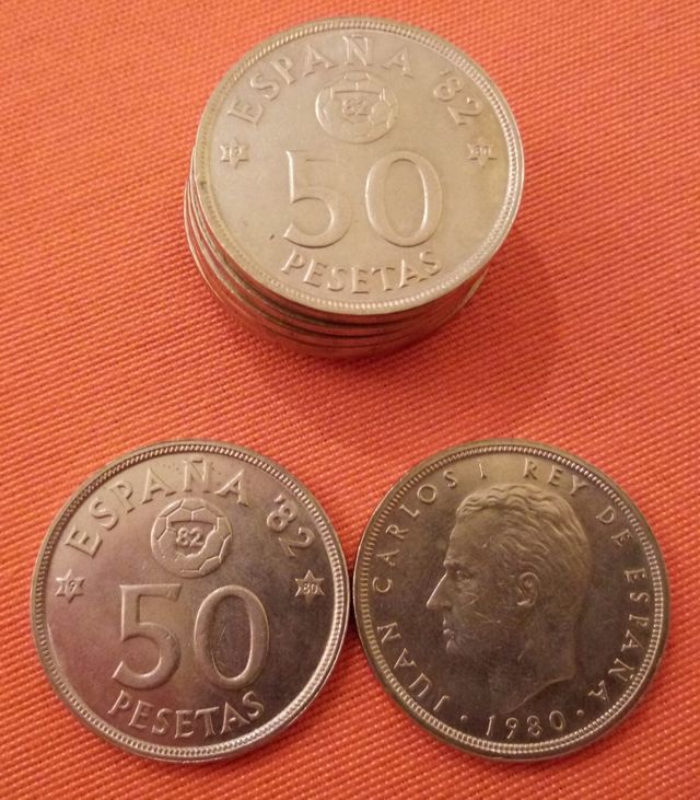 Lote monedas pesetas sin circular