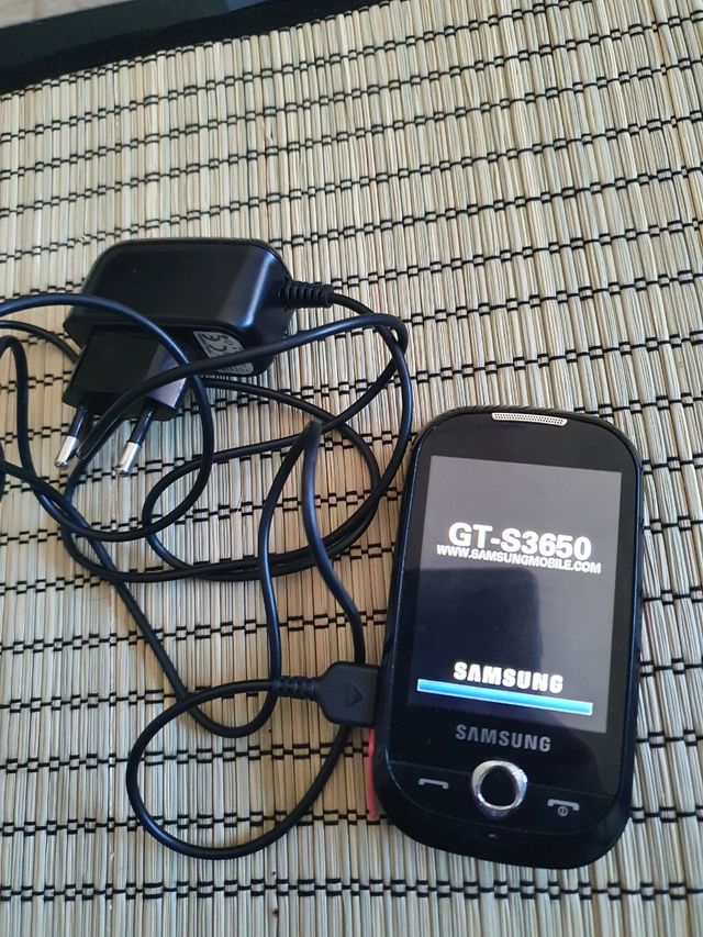 Telefono cellulare Samsung con caricabatterie