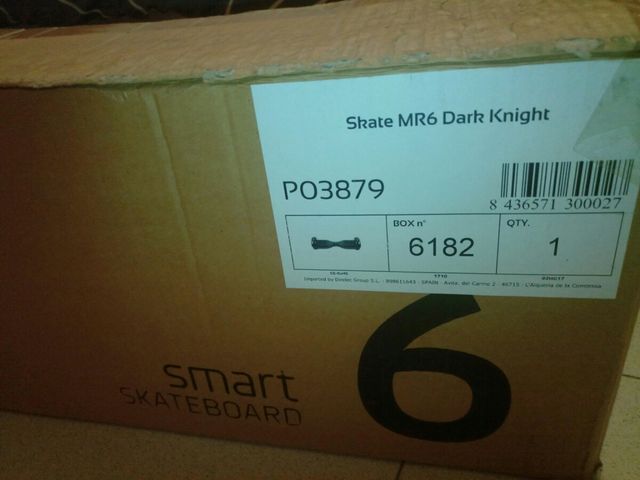 Skateboard MR6 negro sin USO