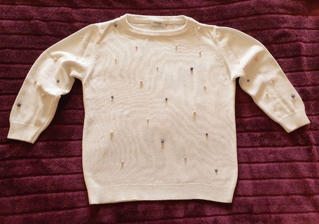 Jersey manga 3/4 con perlitas