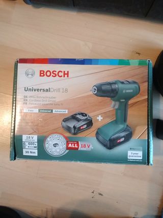 Taladro universal atornillador BOSCH 18v de segunda mano por 99 EUR en  Madrid en WALLAPOP