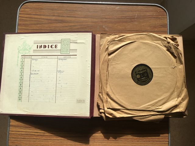 Discos de piedra para gramófono