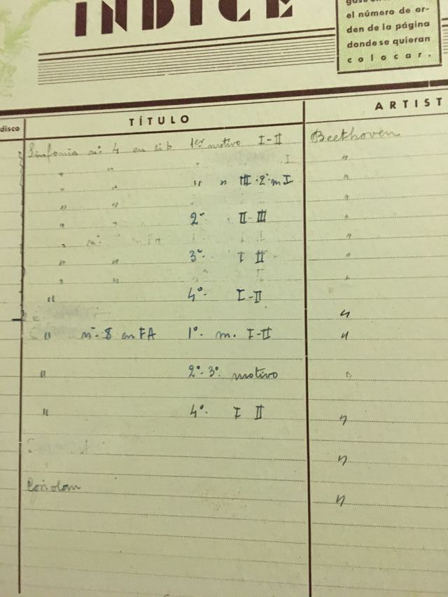 Discos de piedra para gramófono