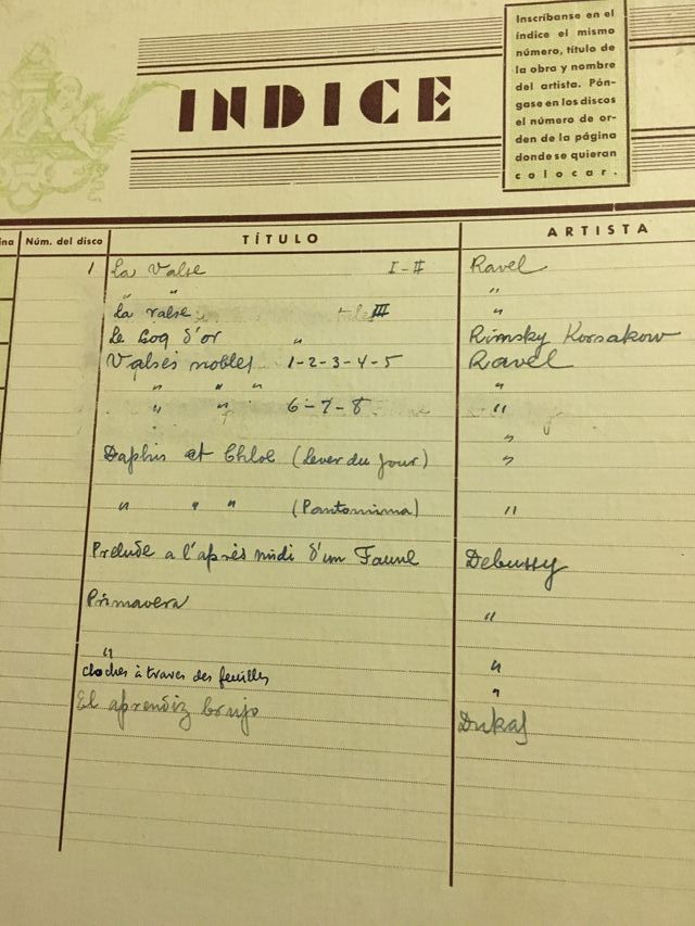 Discos de piedra para gramófono