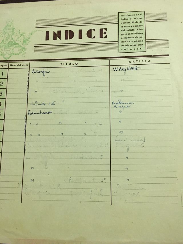 Discos de piedra para gramófono