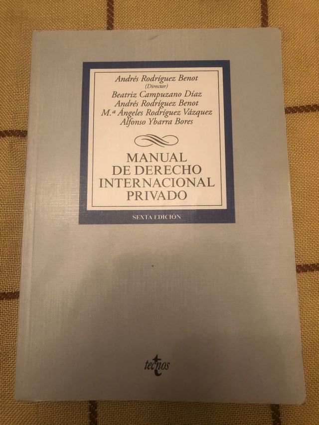 Manual de Derecho Internaconal Privado
