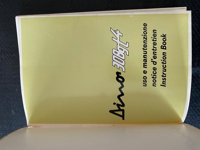 Manual de uso Dino 308GT4