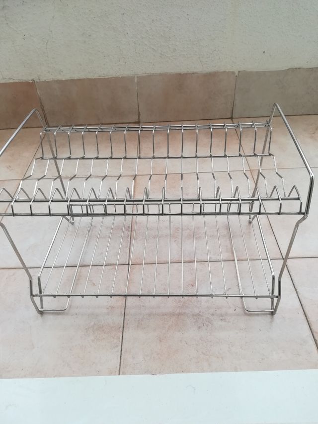 Escurre platos de acero inoxidable