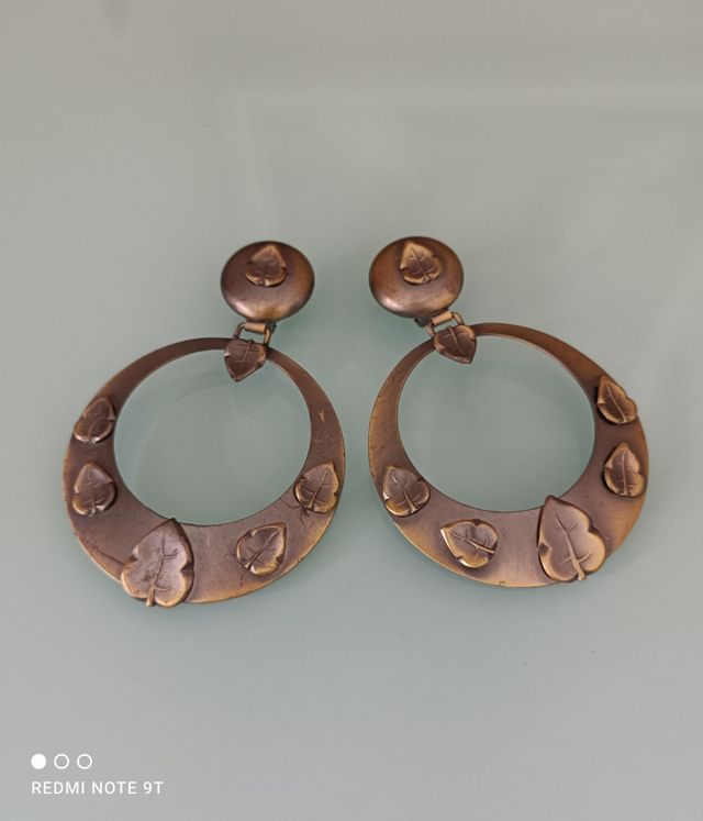 pendientes clip vintage