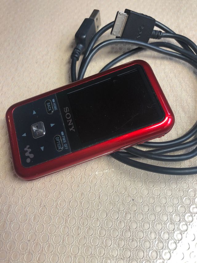Reproductor MP3 Sony Walkman Rojo