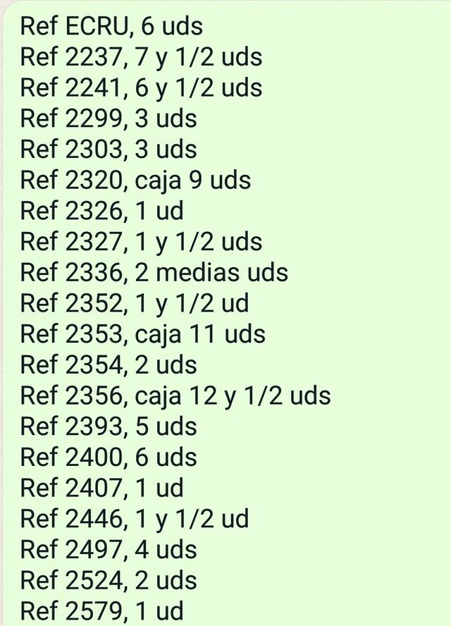 Hilos marca DMC para petit point