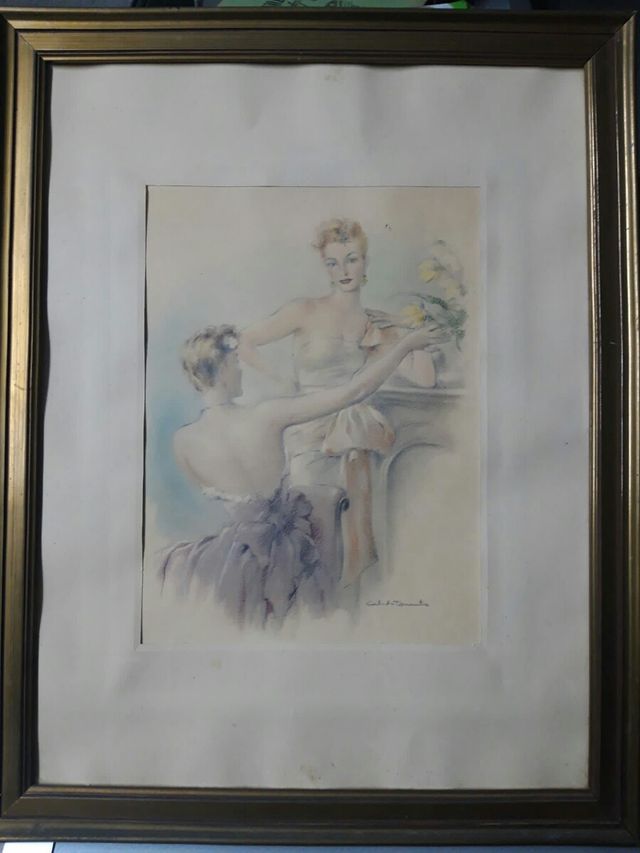 Dibujo pastel Fernando Cabedo Torrents (1907-1988)