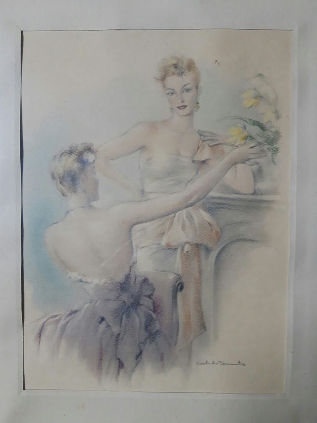 Dibujo pastel Fernando Cabedo Torrents (1907-1988)