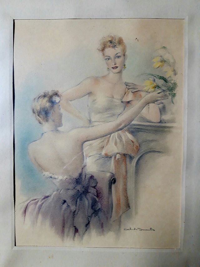 Dibujo pastel Fernando Cabedo Torrents (1907-1988)