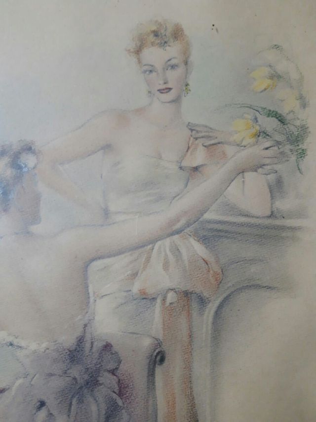 Dibujo pastel Fernando Cabedo Torrents (1907-1988)