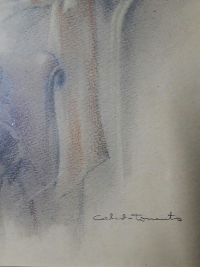 Dibujo pastel Fernando Cabedo Torrents (1907-1988)