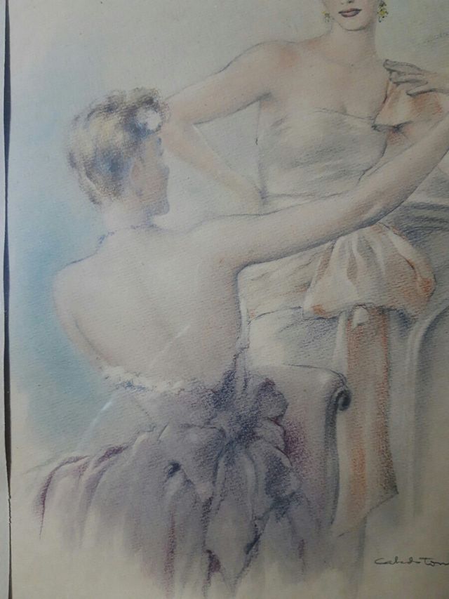 Dibujo pastel Fernando Cabedo Torrents (1907-1988)