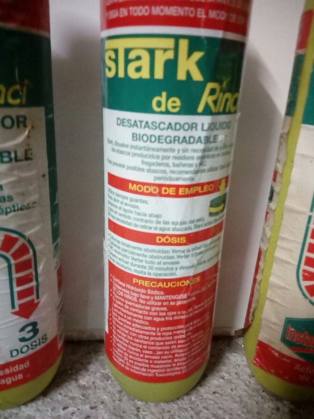 Desatascador biodegradable 3 Botes