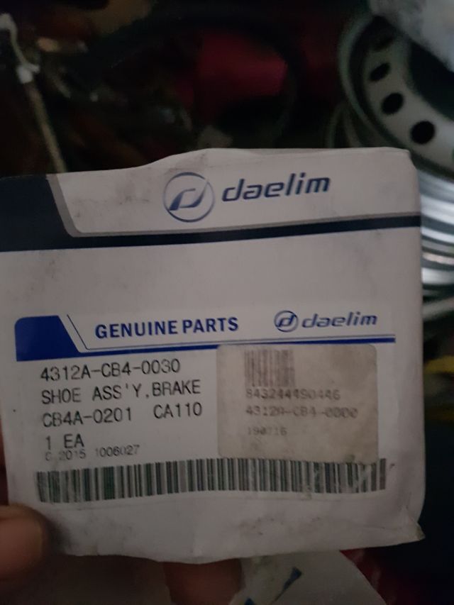 pastillas y zapatas de daelim ns||