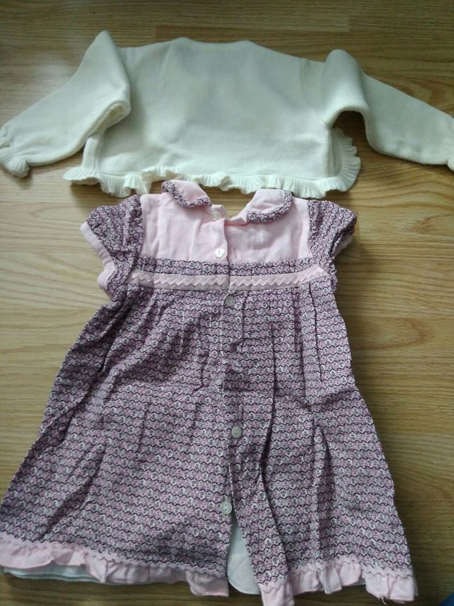 vestido niña talla 18 meses y torera 24 meses