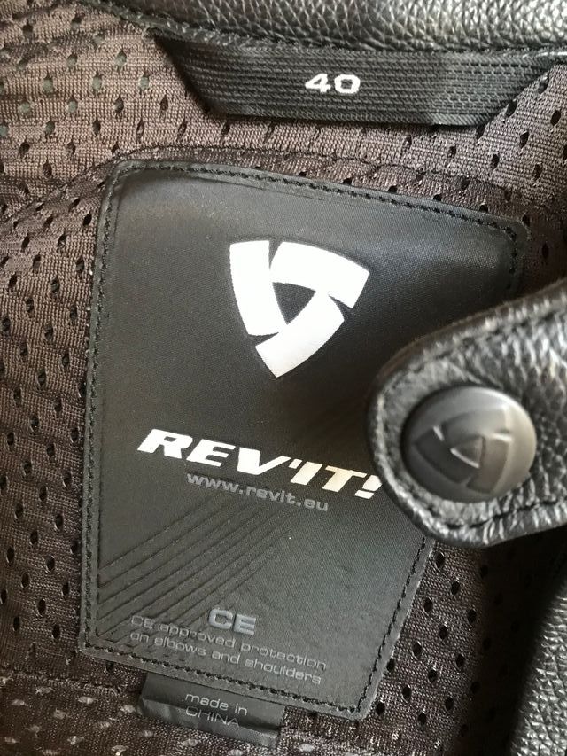 Chaqueta motera de cuero REV'IT mujer