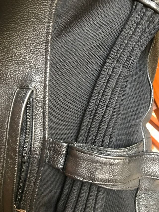 Chaqueta motera de cuero REV'IT mujer