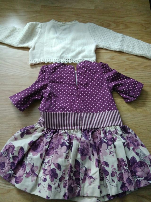 vestido con torera 3 años