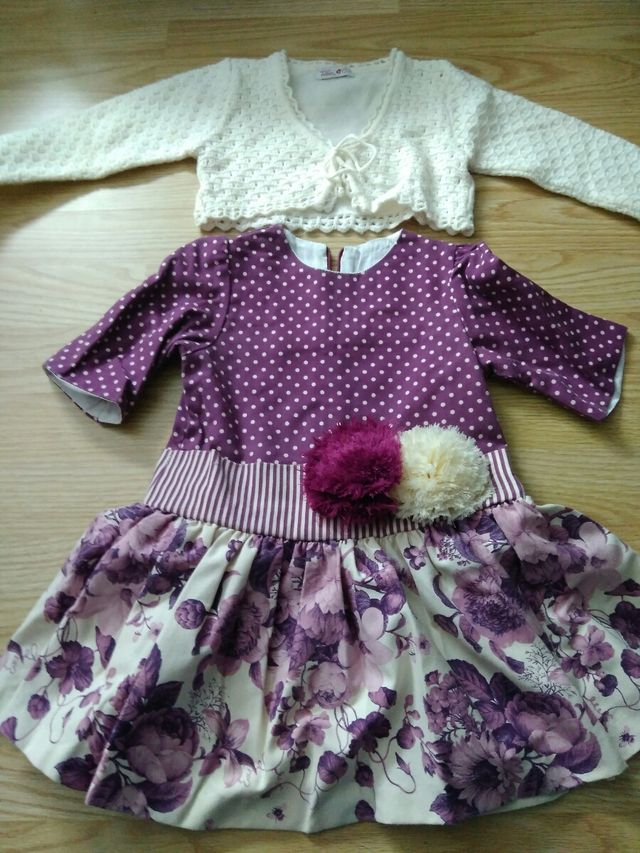 vestido con torera 3 años