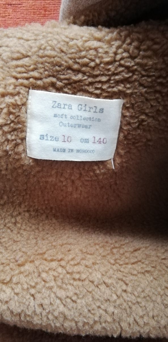 ABRIGO ZARA NIÑA TALLA 10